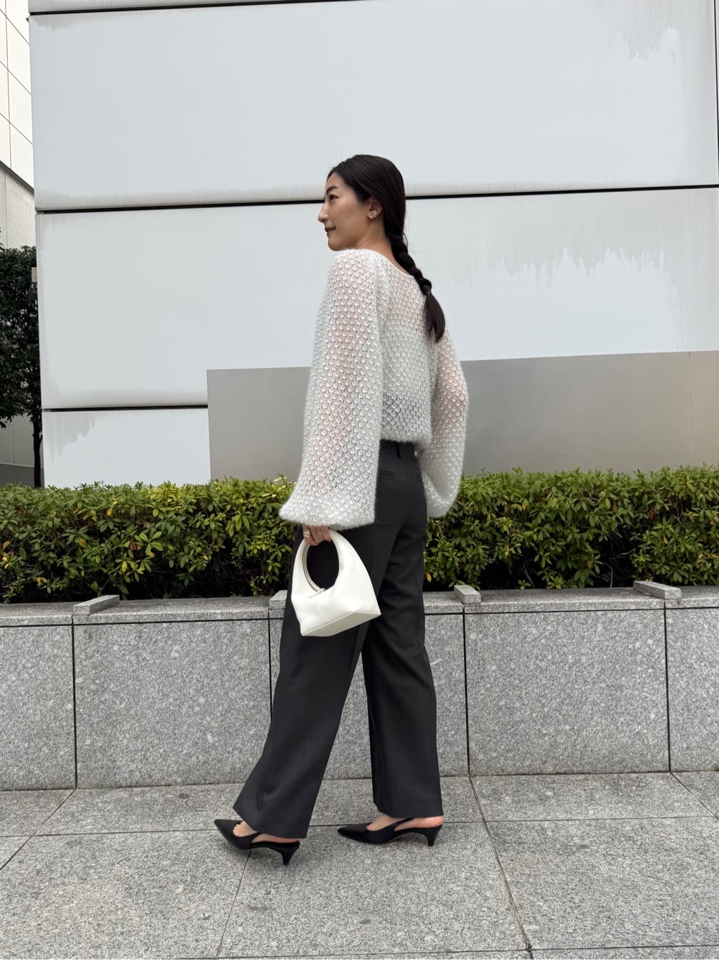 uchi__yamaさんの「CODE A｜2way sheer mohair pullover」を使ったコーディネート