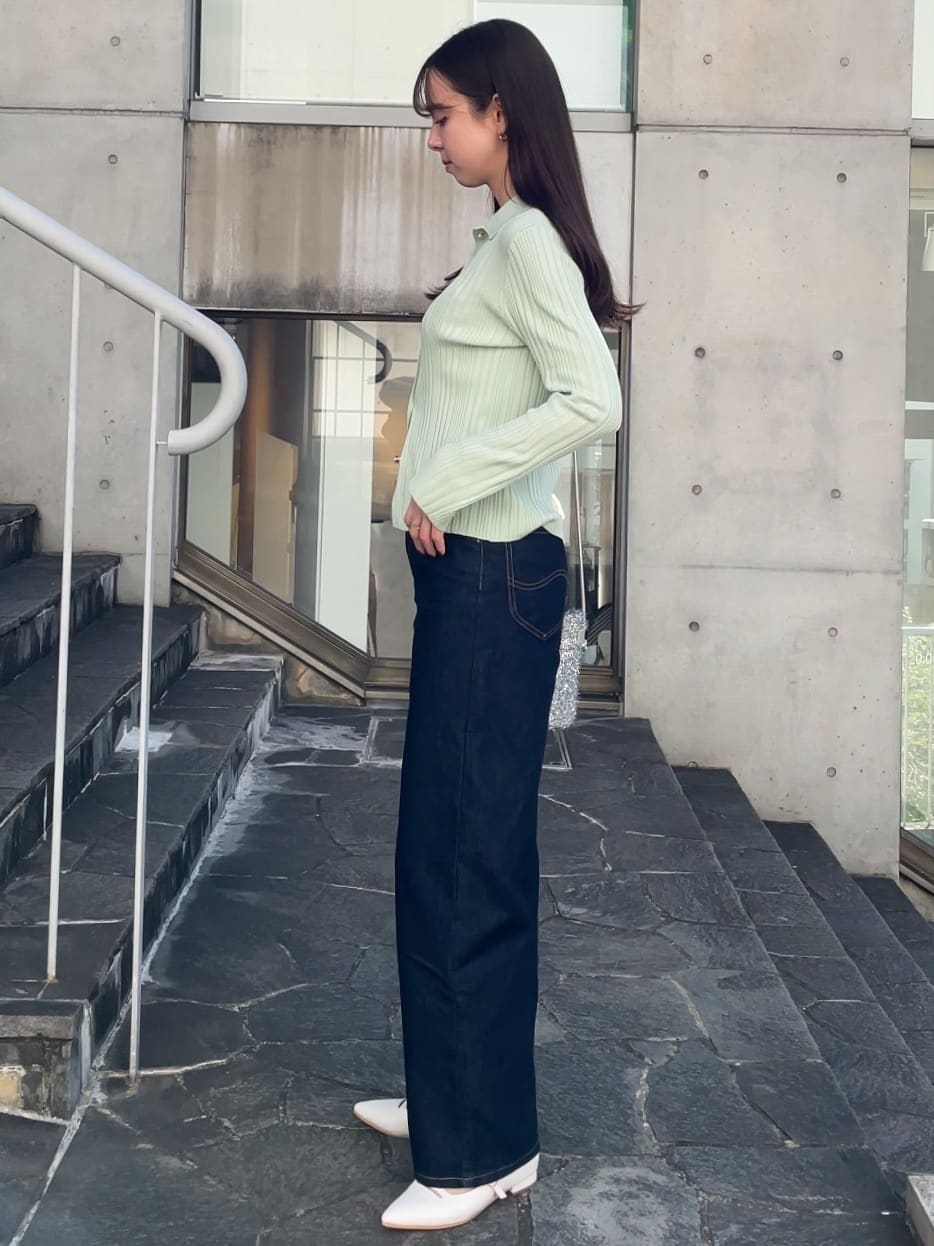 NATSUMIさんの「grove｜【Lee&times;grove別注】WIDE DENIM PANTS」を使ったコーディネート