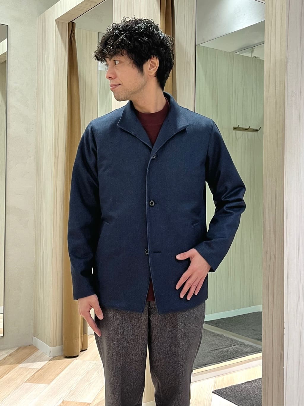 URAさんの「TAKEO KIKUCHI｜【DOWN FABRIC】ダウンファブリック スタンドカラーブルゾン」を使ったコーディネート