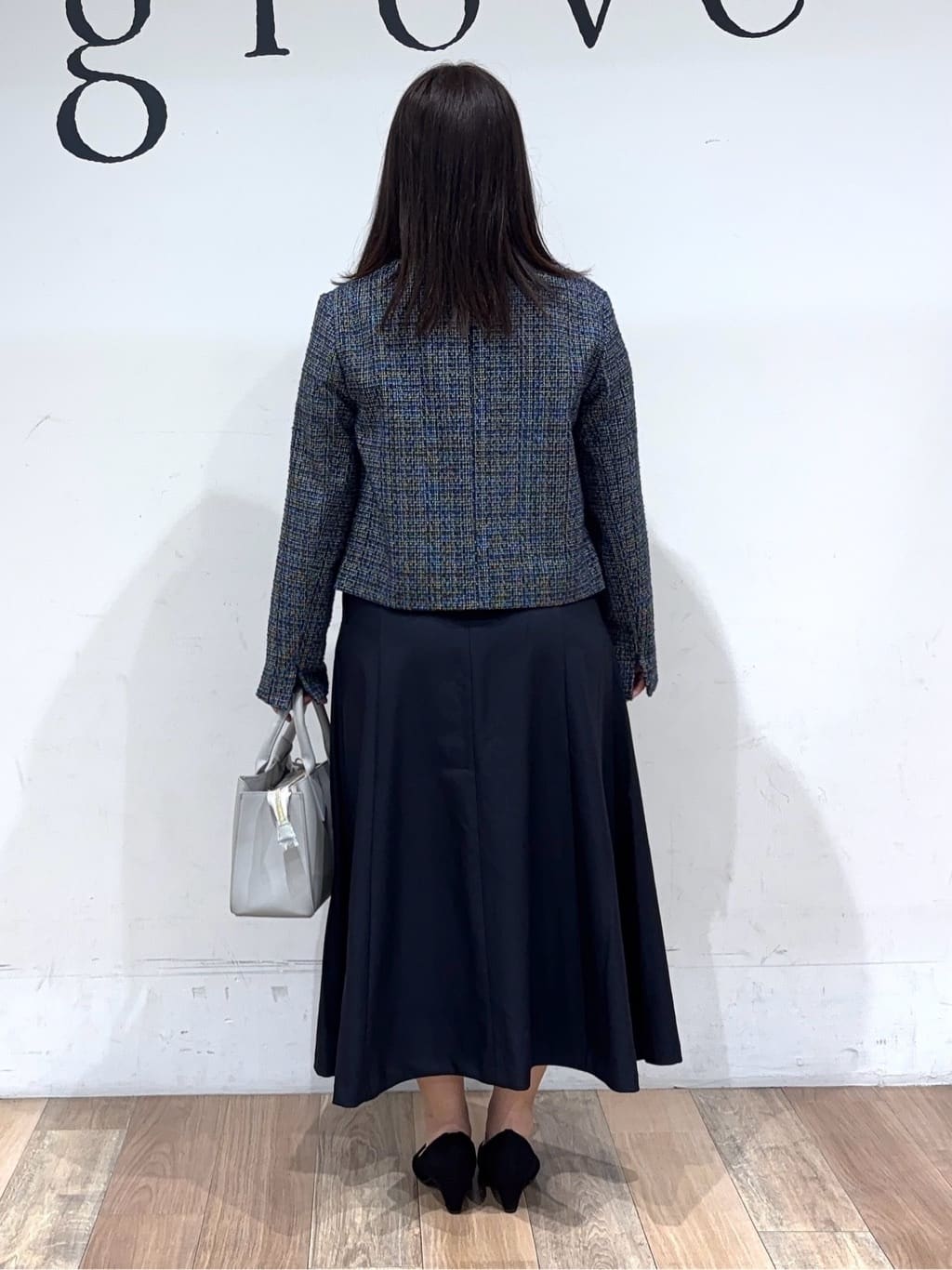 miさんの「grove｜◆シフォンジョーゼットタックブラウス」を使ったコーディネート