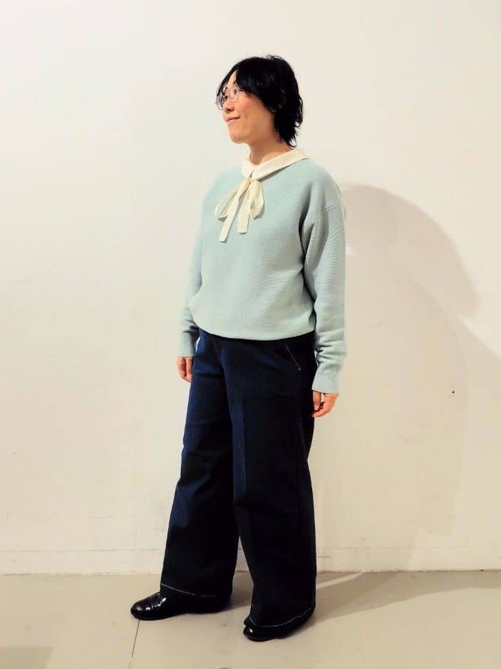 kodamaさんの「THE SHOP TK｜◆【毛玉になりにくい/蓄熱性】春色_美人ガーターニット/洗える/体形カバー」を使ったコーディネート