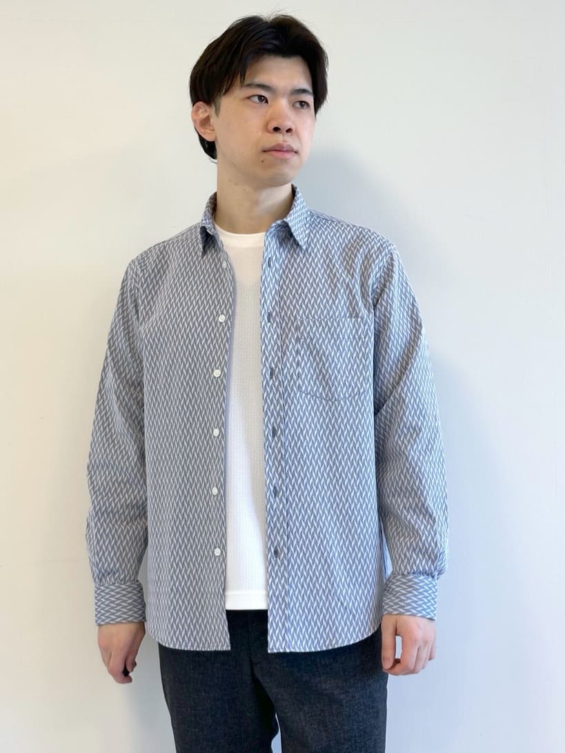 イッシーさんの「TAKEO KIKUCHI｜【ONOFF対応】TRダブルニット ストレッチパンツ」を使ったコーディネート
