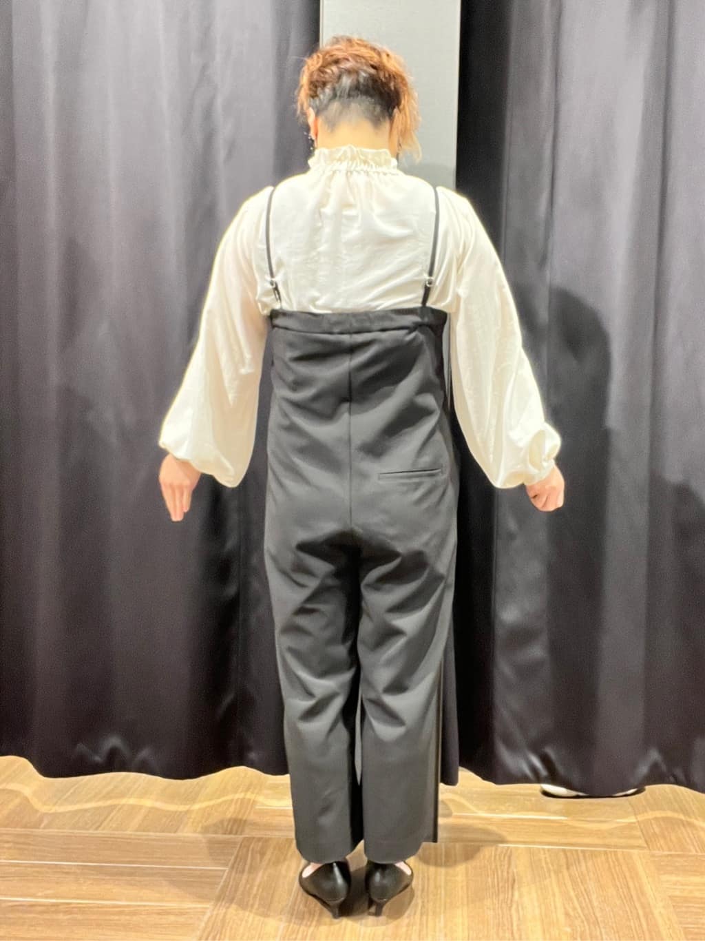 OKMKさんの「THE SHOP TK｜◆【汚れ防止／シワになりにくい／セレモニー／通勤】ダブルクロスノーカラージャケット／洗える／サスティ」を使ったコーディネート