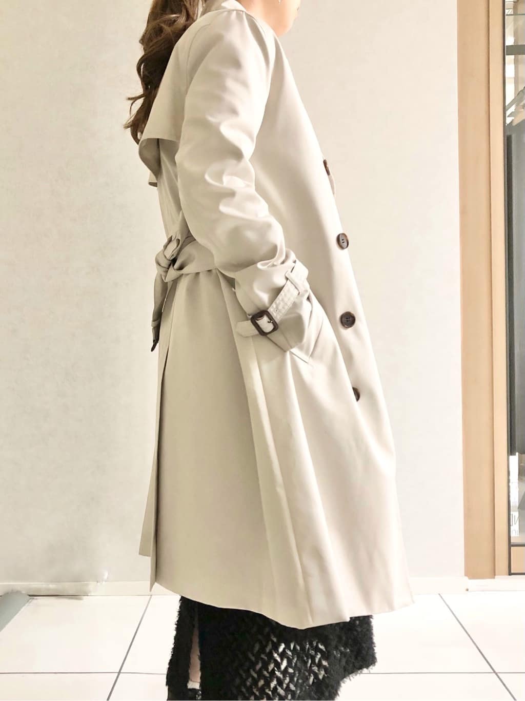 sayuさんの「UNTITLED｜【オフィス/ハレの日】ライナー付きトレンチコート」を使ったコーディネート