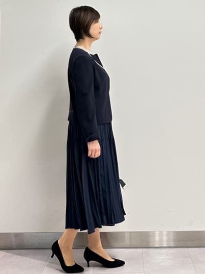 みなこさんの「UNTITLED｜【追加6/日本製】2連フェイクパールネックレス」を使ったコーディネート