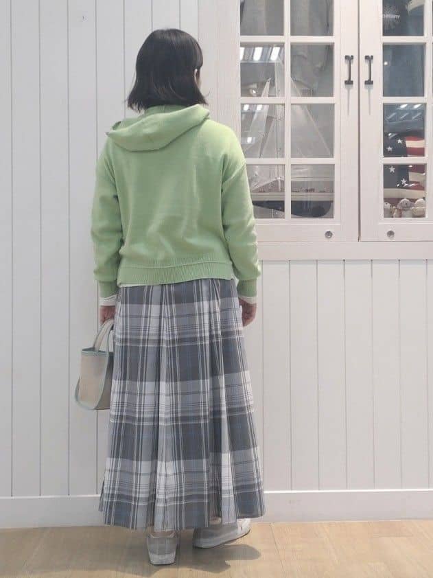 kaiさんの「Dessin｜◆【ウエストゴム・4サイズ展開】映えチェック柄スカート（XS～L）」を使ったコーディネート
