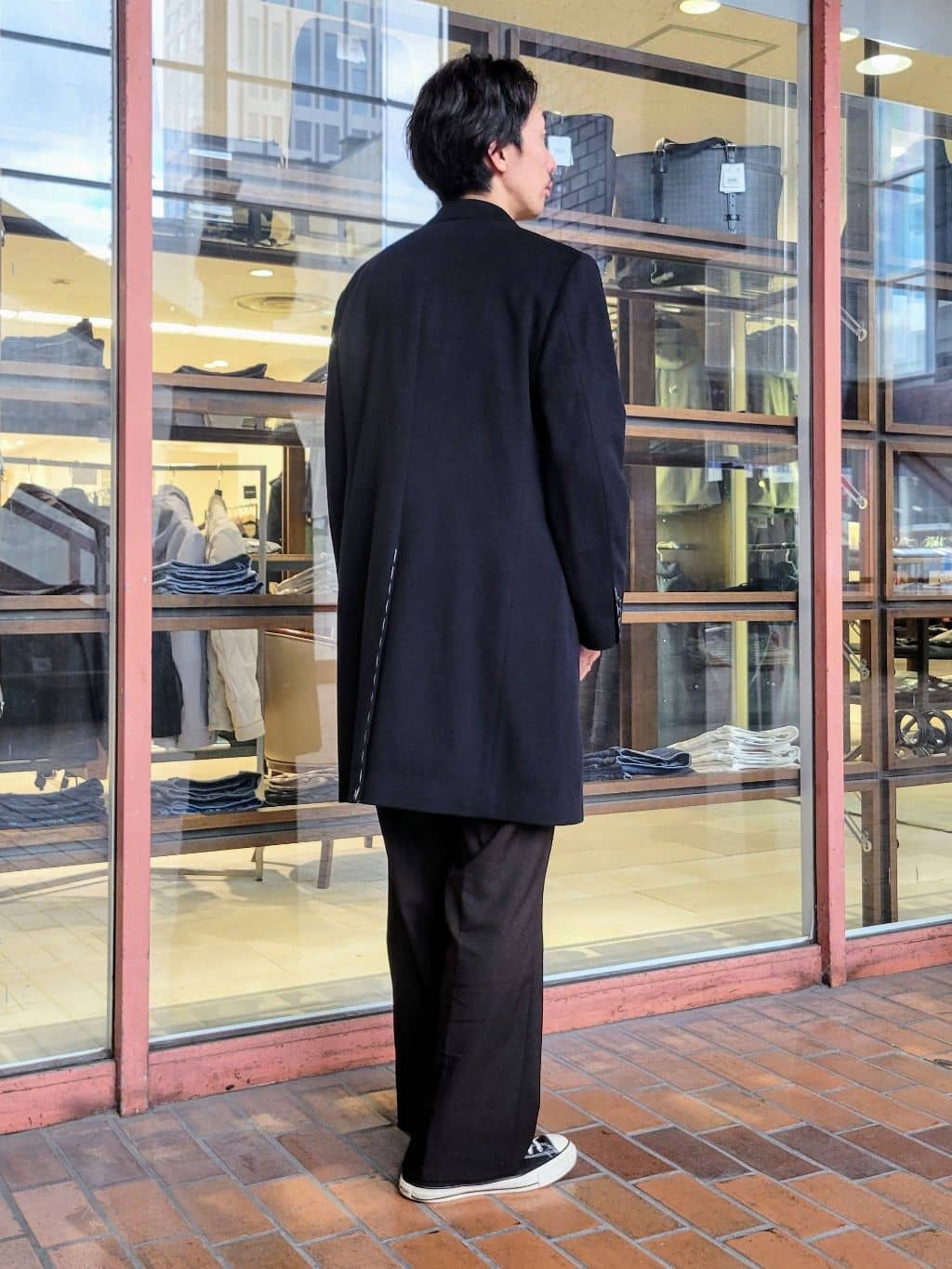 piroyaさんの「TAKEO KIKUCHI｜ウールカシミヤブレンド チェスターコート」を使ったコーディネート