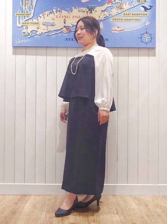 Haraさんの「Dessin｜◆【入卒/セレモニー/洗える】セットアップ風ワンピース」を使ったコーディネート