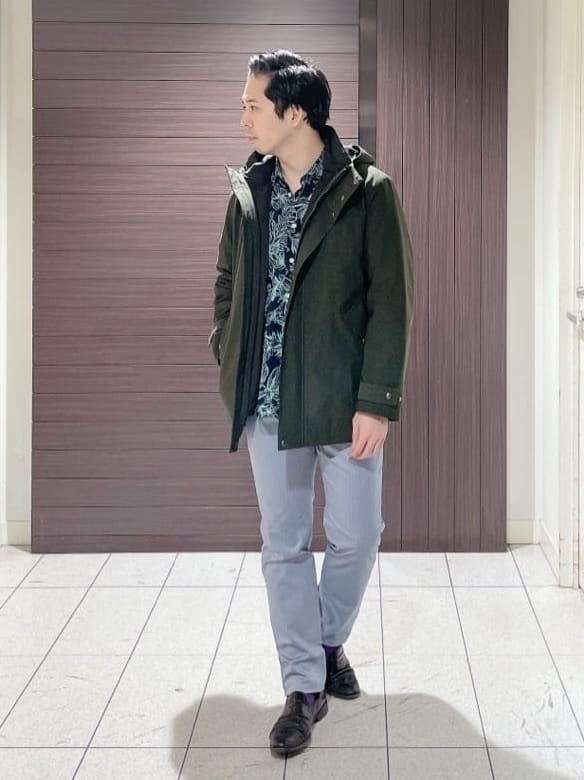 ToyoPさんの「TAKEO KIKUCHI｜【全7サイズ&times;8色展開！】トップマルチヘリンボン パンツ」を使ったコーディネート