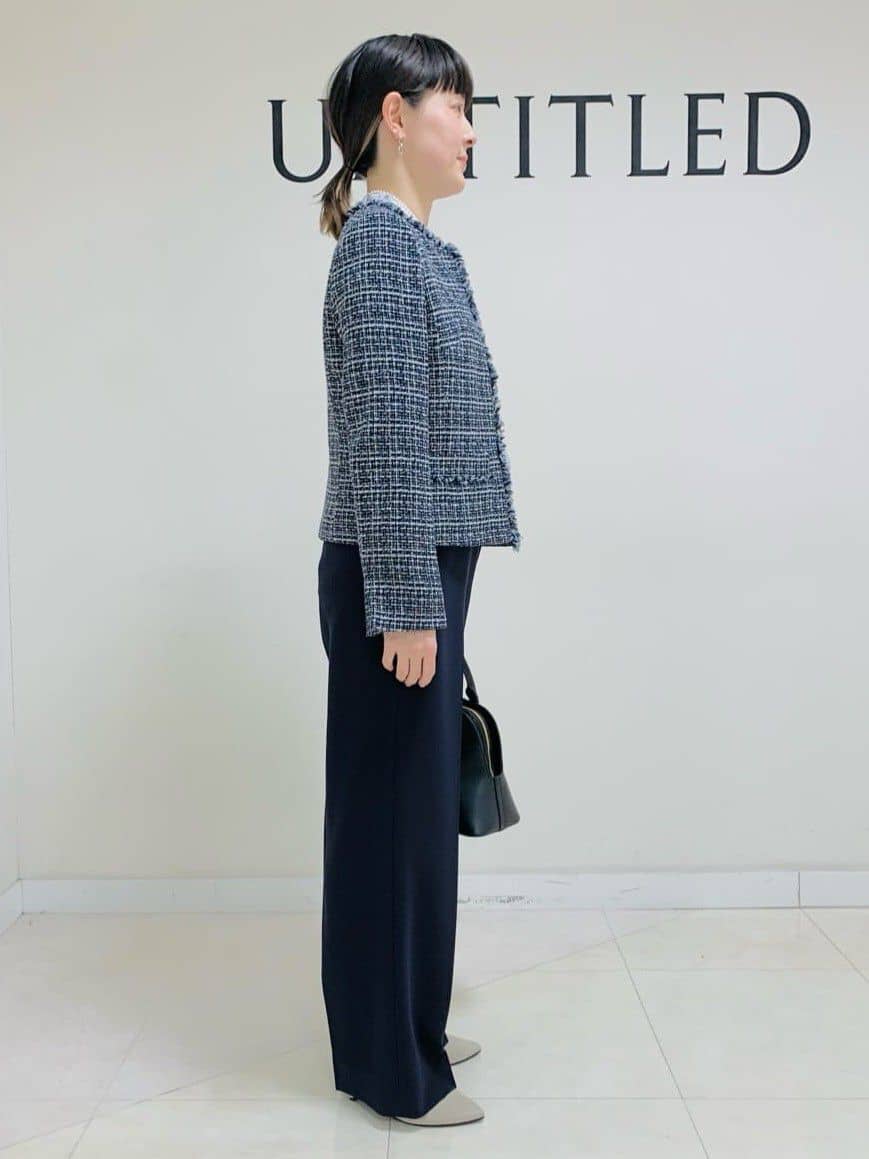 サオリさんの「UNTITLED｜◆【通勤スーツ】ワイドパンツ」を使ったコーディネート