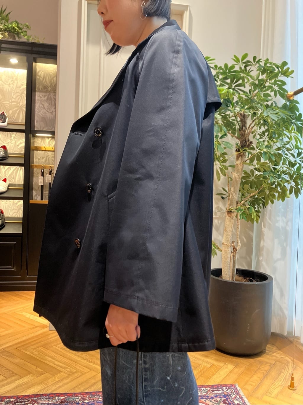 konominさんの「DRESSTERIOR｜スパンコール2WAY巾着バッグ」を使ったコーディネート