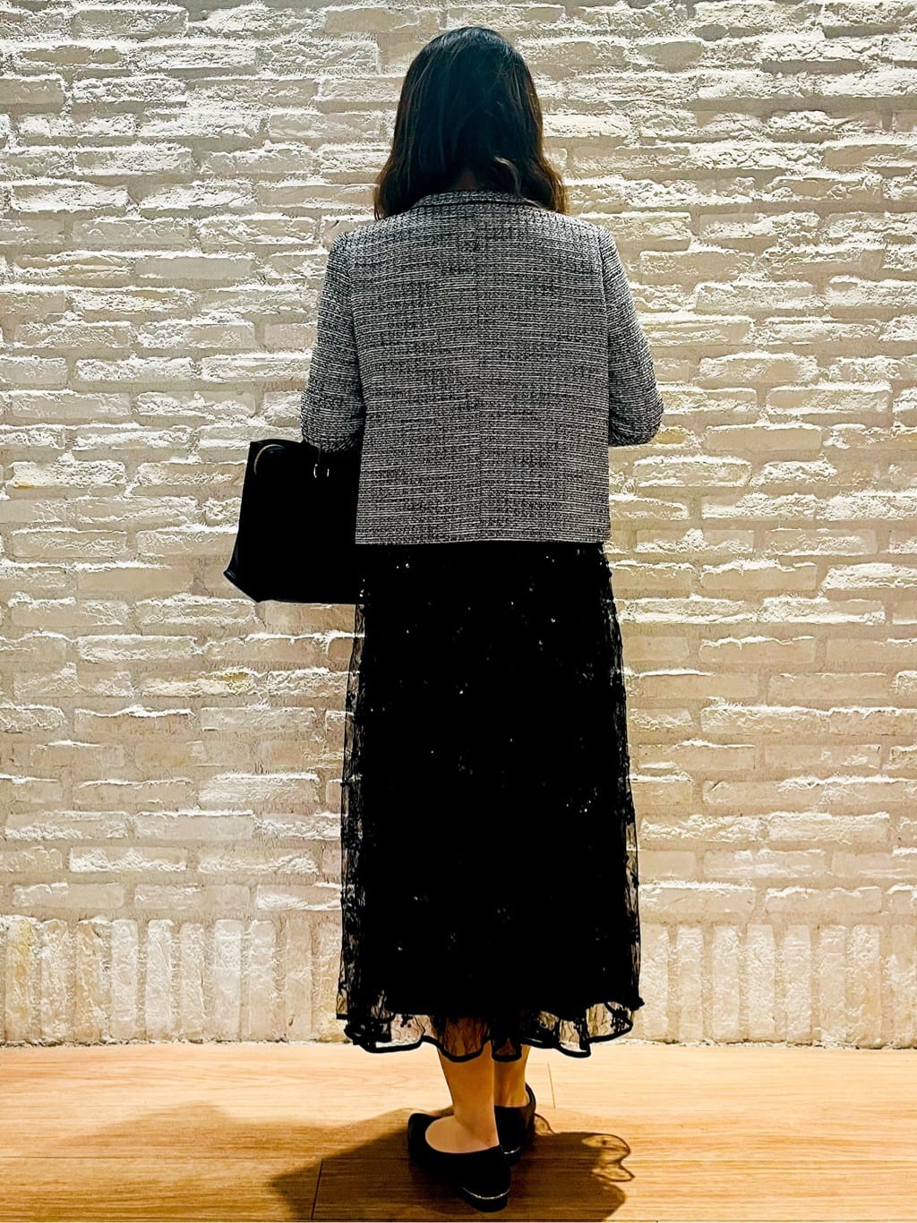 MAYUMIさんの「OPAQUE.CLIP｜◆《通勤対応》コットンツイードジャケット」を使ったコーディネート