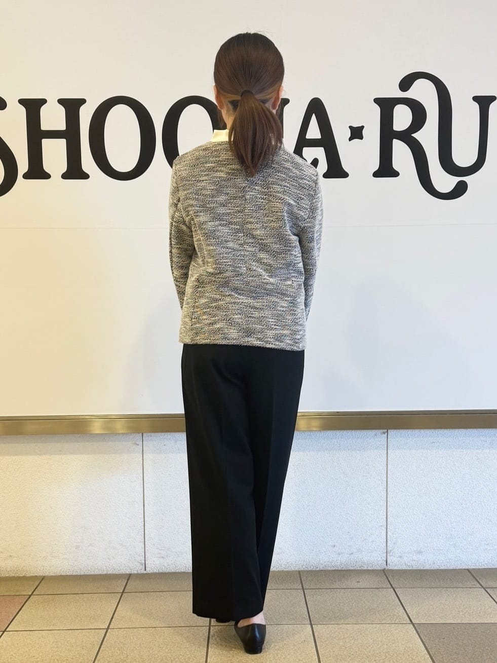 ＮＡＹＵ☺︎さんの「SHOO･LA･RUE｜◆【S-3L】セレモニーからデイリーにも 軽くて柔らかくて着心地の良い カットツイードジャケット」を使ったコーディネート