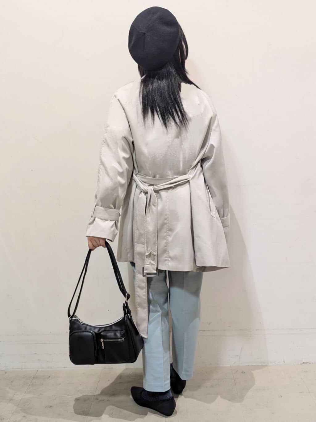 たぼく。さんの「SHOO･LA･RUE｜◆【高レビュー/洗える/美脚シルエット】ソフトスティックパンツ」を使ったコーディネート