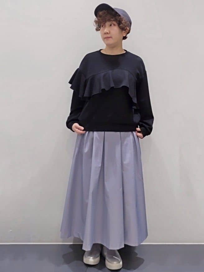 ゆきをさんの「OPAQUE.CLIP｜◆フリルアシメトップス【洗濯機洗い可】」を使ったコーディネート
