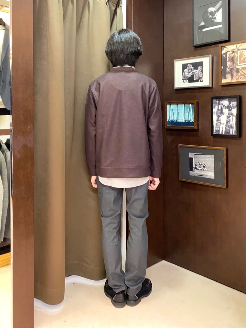 コバヤシさんの「TAKEO KIKUCHI｜【Made in JAPAN】播州織 ヘリンボン ストレート パンツ」を使ったコーディネート