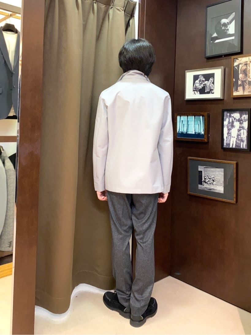 コバヤシさんの「TAKEO KIKUCHI｜【ONOFF対応】TRダブルニット ストレッチパンツ」を使ったコーディネート