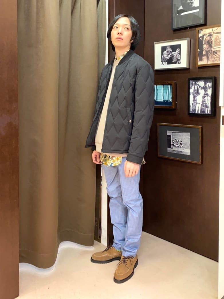 コバヤシさんの「TAKEO KIKUCHI｜【Made in JAPAN】播州織 ヘリンボン ストレート パンツ」を使ったコーディネート