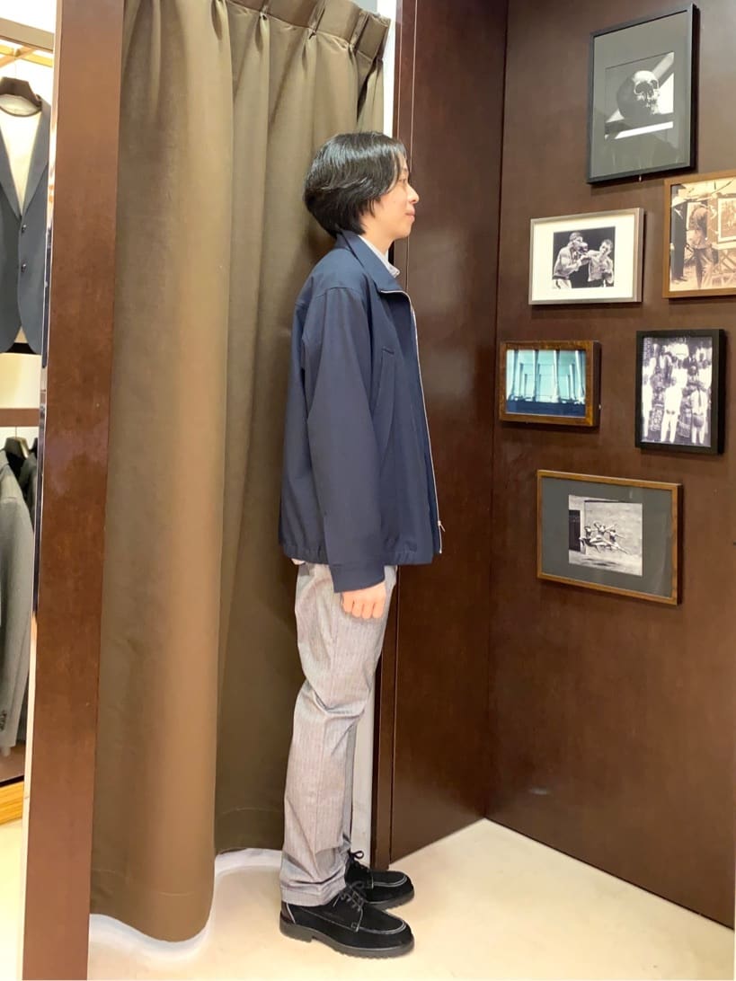 コバヤシさんの「TAKEO KIKUCHI｜【Made in JAPAN】播州織 ヘリンボン ストレート パンツ」を使ったコーディネート
