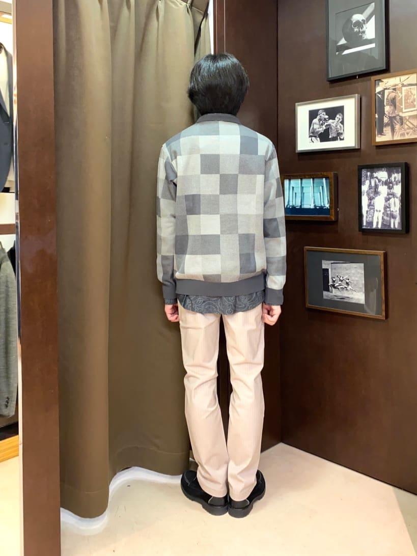 コバヤシさんの「TAKEO KIKUCHI｜【Made in JAPAN】播州織 ヘリンボン ストレート パンツ」を使ったコーディネート