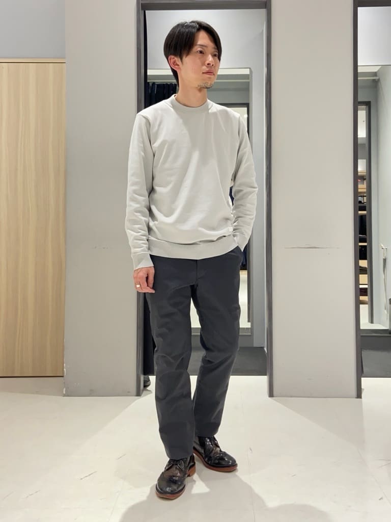わいずみさんの「TAKEO KIKUCHI｜【全7サイズ&times;8色展開！】トップマルチヘリンボン パンツ」を使ったコーディネート