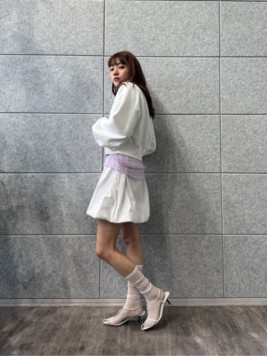 miyu maesakaさんの「CODE A｜puff zip sweat」を使ったコーディネート