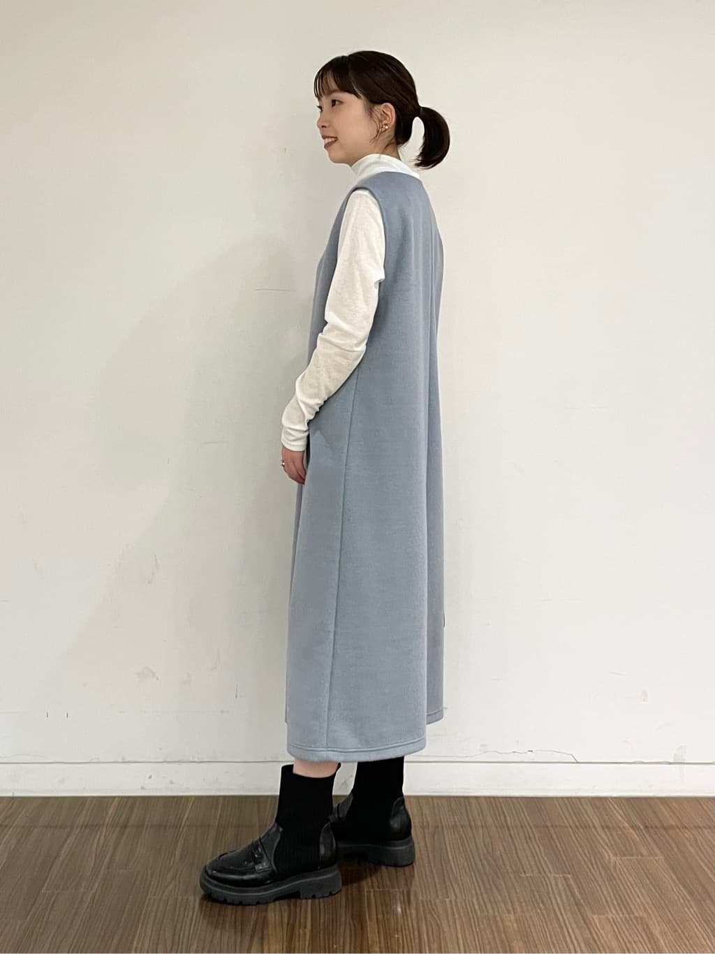 ねねさんの「INDIVI｜◆【合皮／フォーマル】ショルダー付きスクエアバッグ」を使ったコーディネート