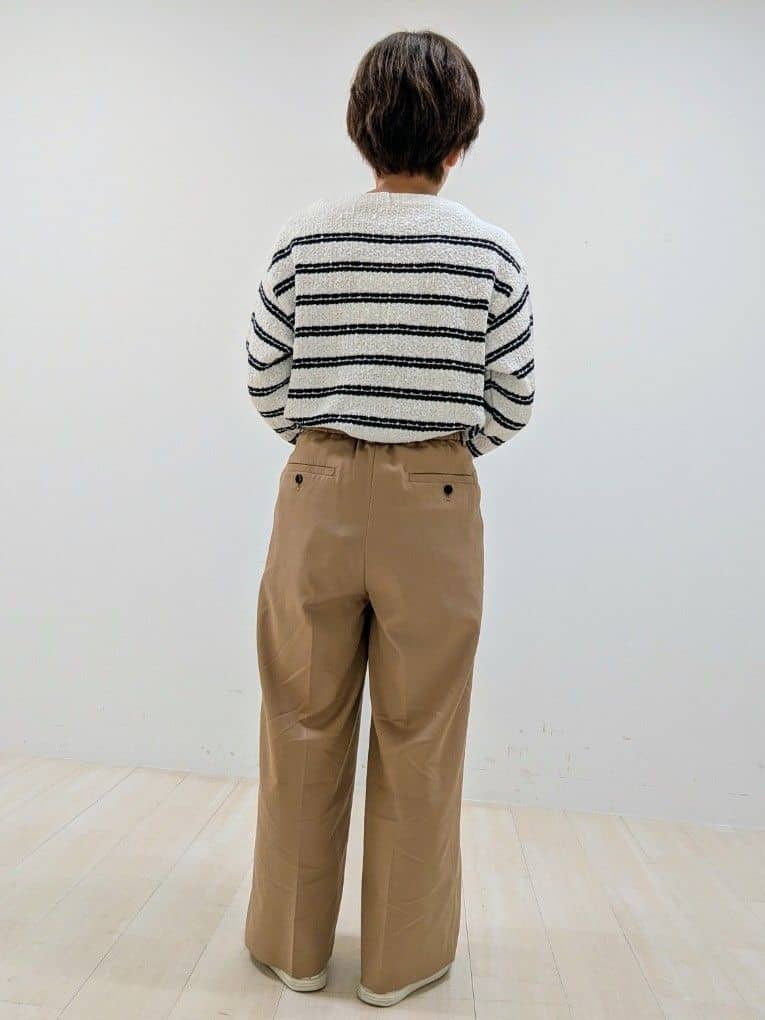 nishiさんの「Reflect｜◆ボートネックボーダーニット」を使ったコーディネート