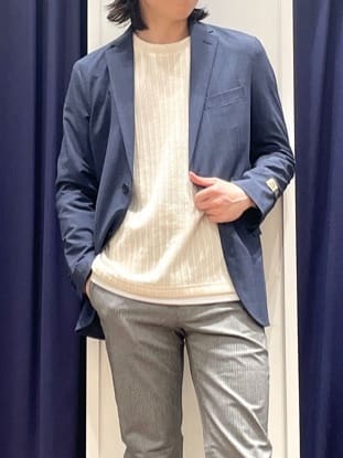 Tightさんの「THE SHOP TK｜【オールシーズン穿ける！】7DAYSストレッチへリンボンパンツ　ON&hArr;OFF兼用」を使ったコーディネート
