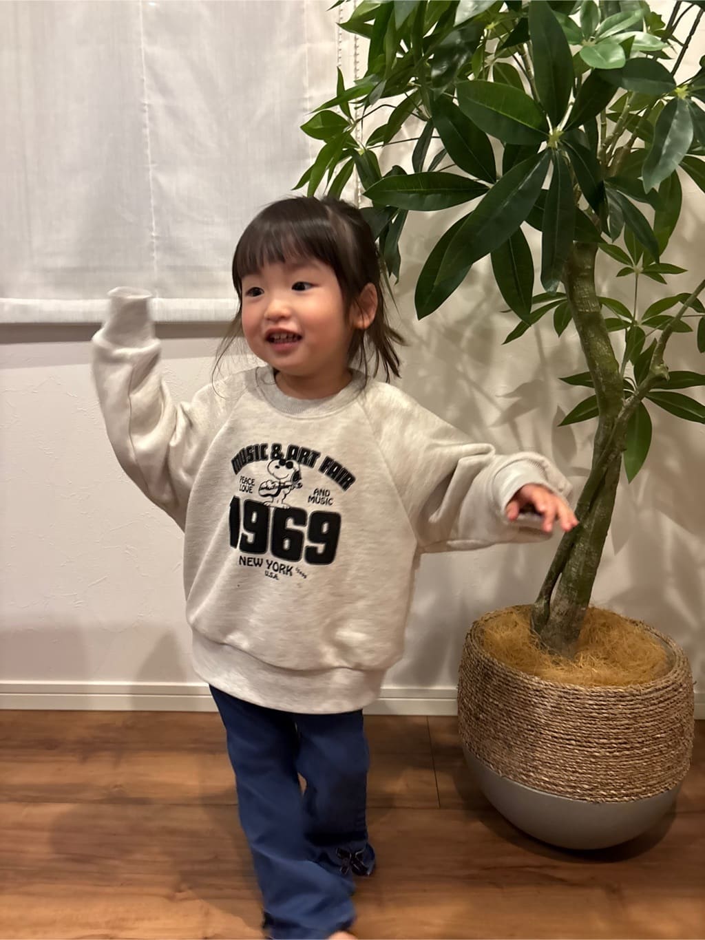 cherryさんの「THE SHOP TK｜◆PEANUTS スウェット 1969 ／【110-150】親子リンク」を使ったコーディネート