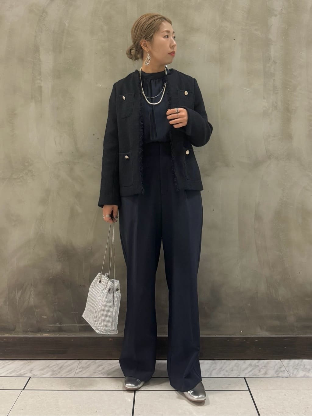 minaさんの「grove｜メタルバックルベルト」を使ったコーディネート