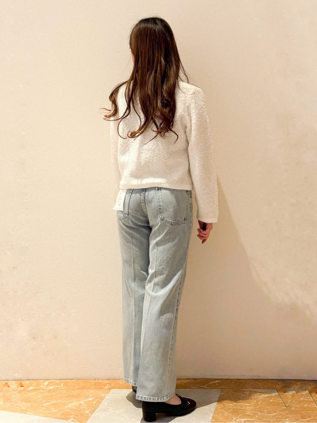 mさんの「index｜《丈が選べる》ストレートデニムパンツ【洗濯機洗い可】」を使ったコーディネート