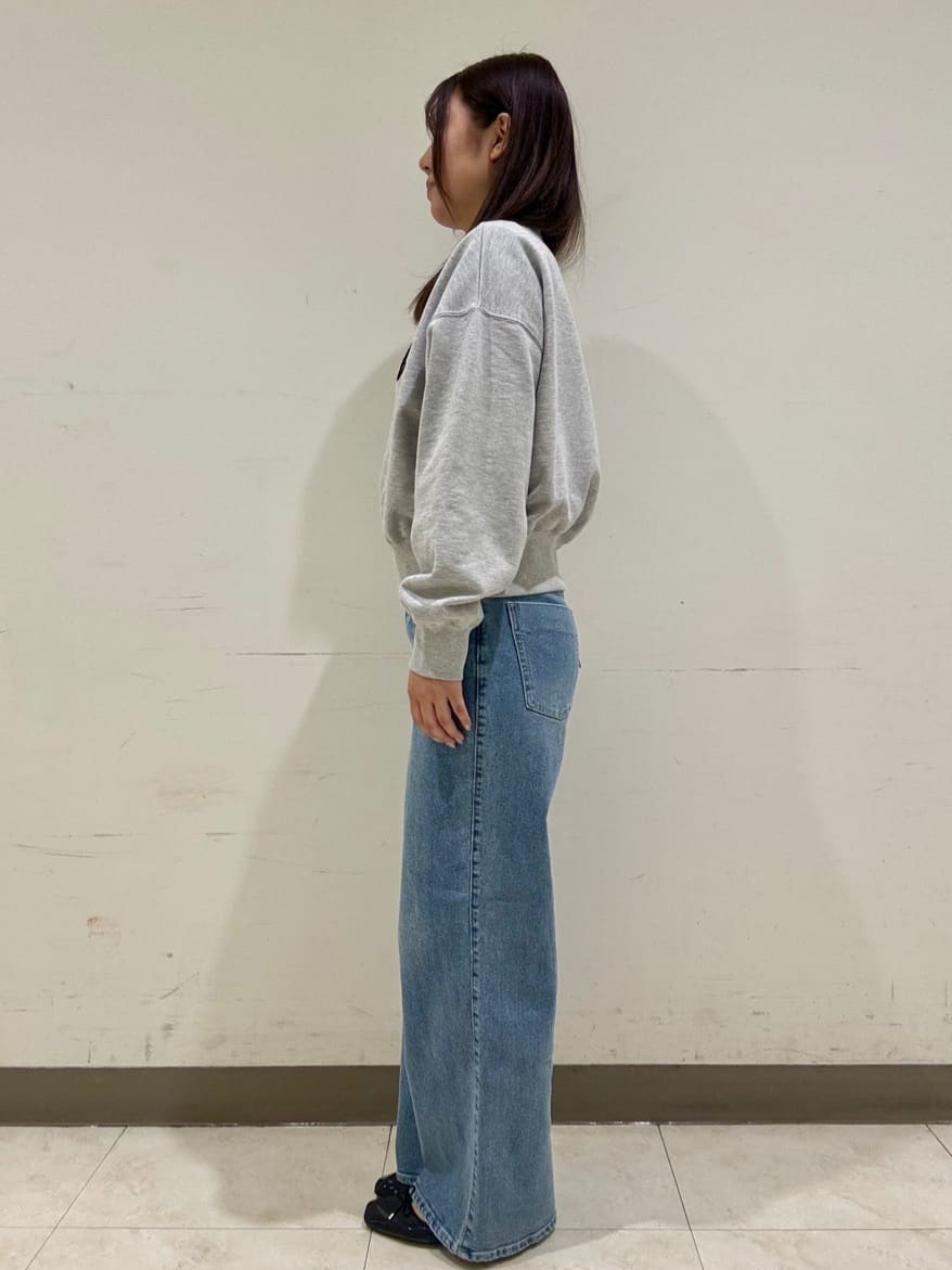 ななさんの「OPAQUE.CLIP｜◆刺繍ロゴスウェット【洗濯機洗い可】」を使ったコーディネート