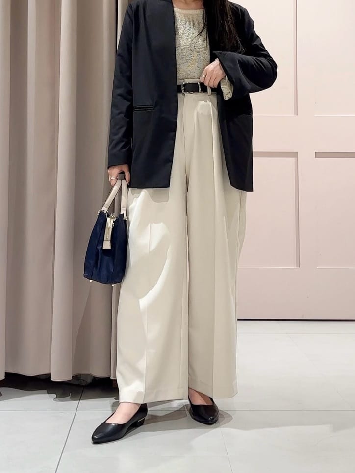 RINAさんの「ESPERANZA｜《定番》晴雨兼用クッションフラットパンプス」を使ったコーディネート