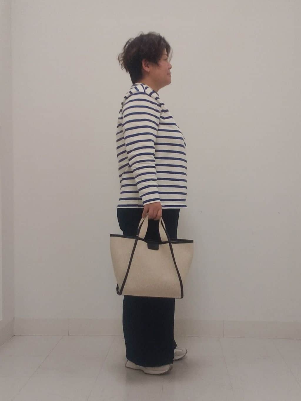 Kさんの「Dessin｜◆【ユニセックス】ボーダー長袖Tシャツ」を使ったコーディネート