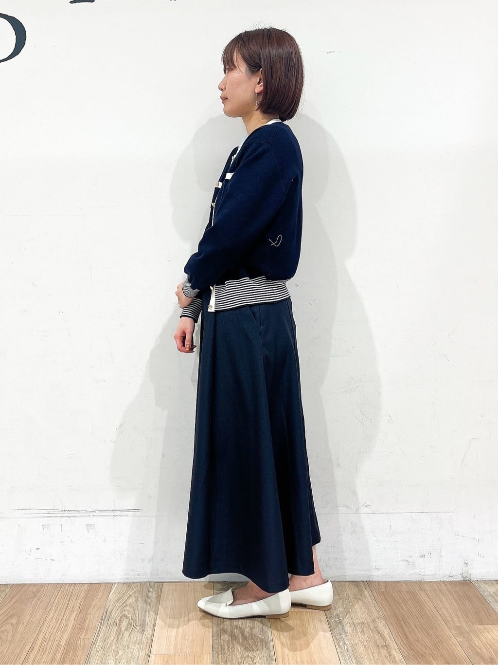 山さんさんの「grove｜メタルパーツローファーパンプス【晴雨兼用】」を使ったコーディネート