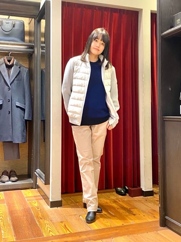 かわぴーさんの「TAKEO KIKUCHI｜【Made in JAPAN】播州織 ヘリンボン ストレート パンツ」を使ったコーディネート