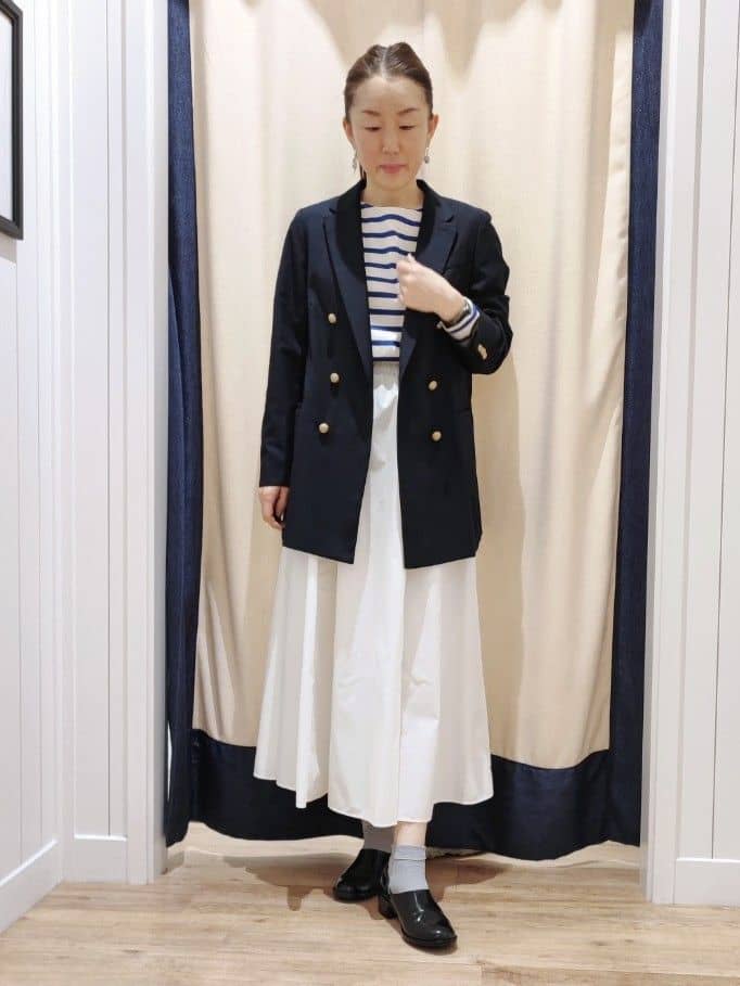 toyaさんの「Dessin｜◆金ボタンダブルジャケット」を使ったコーディネート