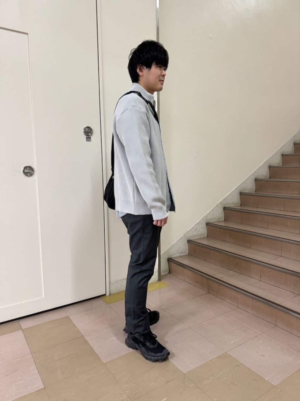 あきやまさんの「TAKEO KIKUCHI｜【Made in JAPAN】播州織 ヘリンボン ストレート パンツ」を使ったコーディネート