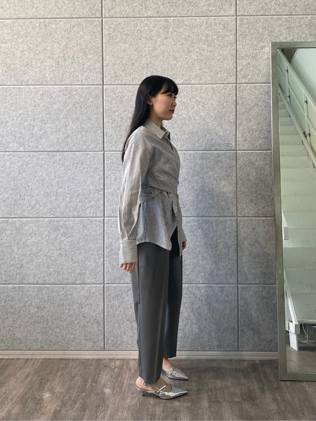 rinaさんの「INDIVI｜【接触冷感／セットアップ対応】イージーテーパードパンツ【通勤・セレモニー】」を使ったコーディネート
