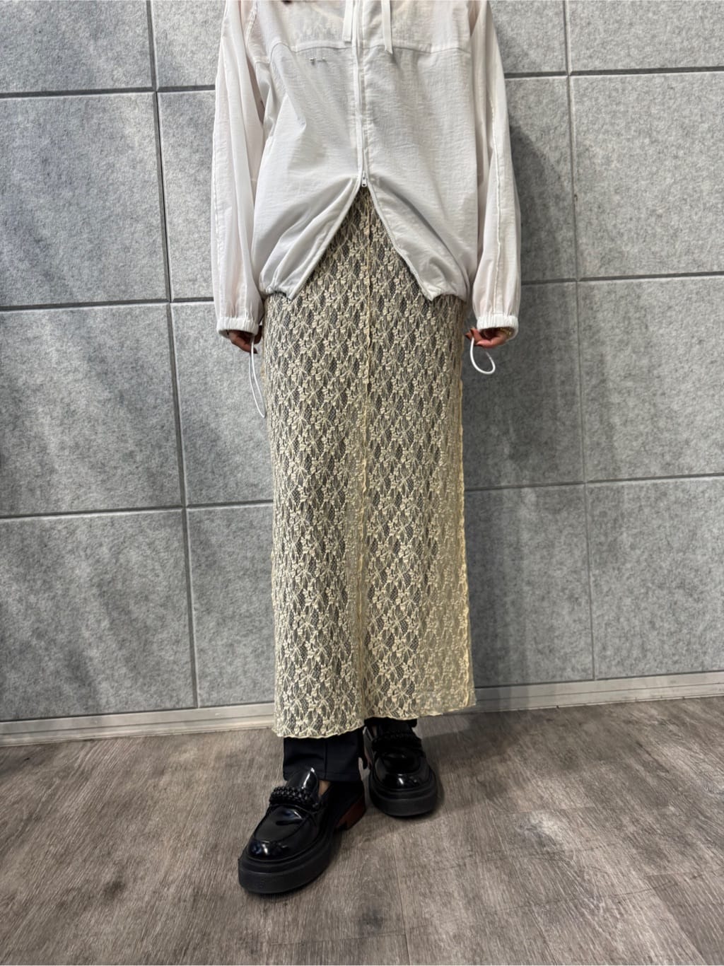 miyu maesakaさんの「CODE A｜◆stretch lace cami dress」を使ったコーディネート