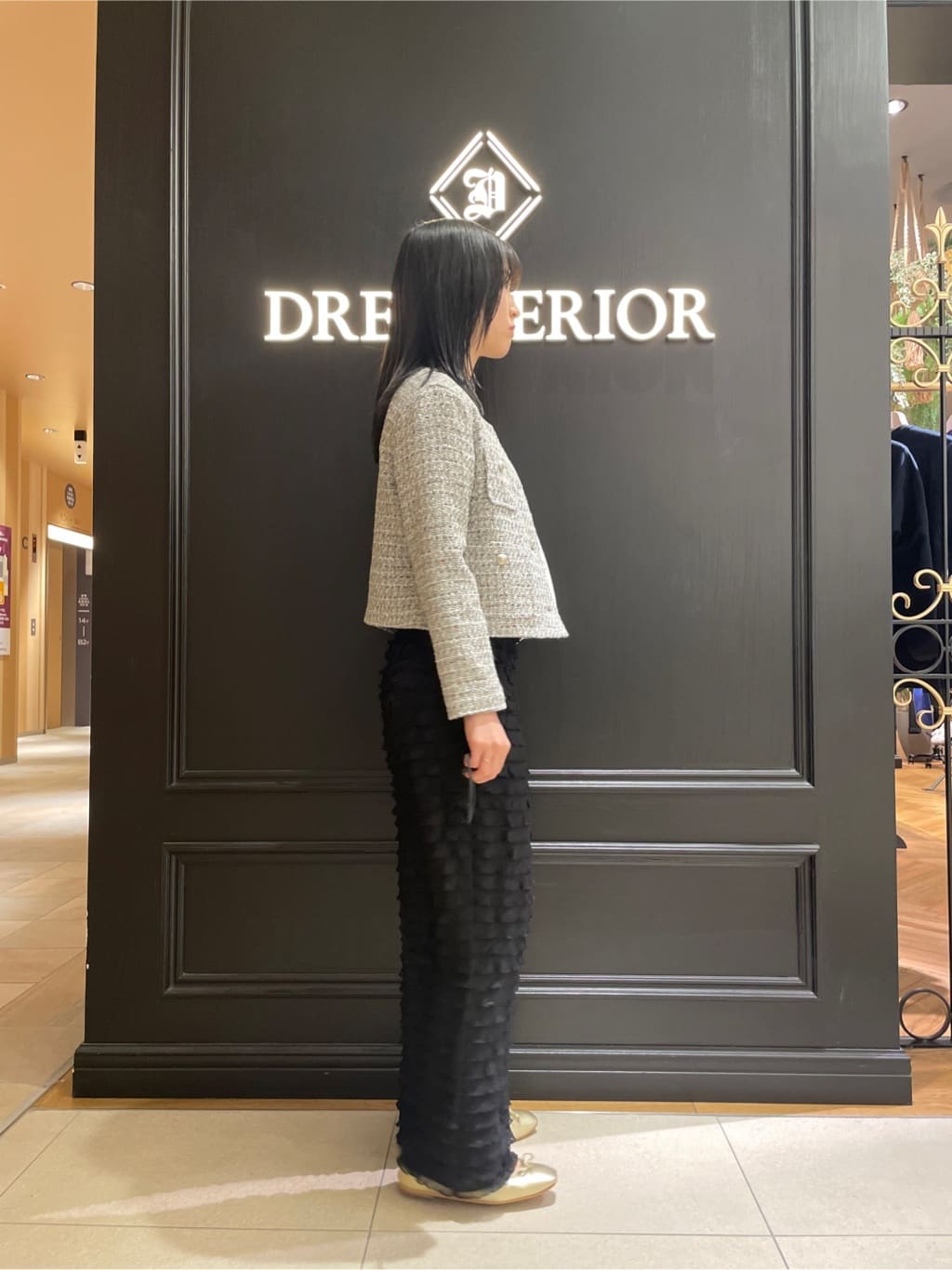 Karinさんの「DRESSTERIOR｜◆ソフトレザーバレエシューズ」を使ったコーディネート