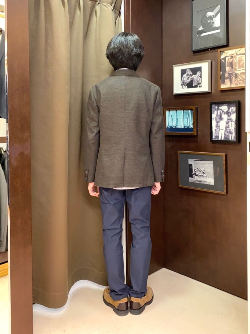 コバヤシさんの「TAKEO KIKUCHI｜【Made in JAPAN】播州織 ヘリンボン ストレート パンツ」を使ったコーディネート