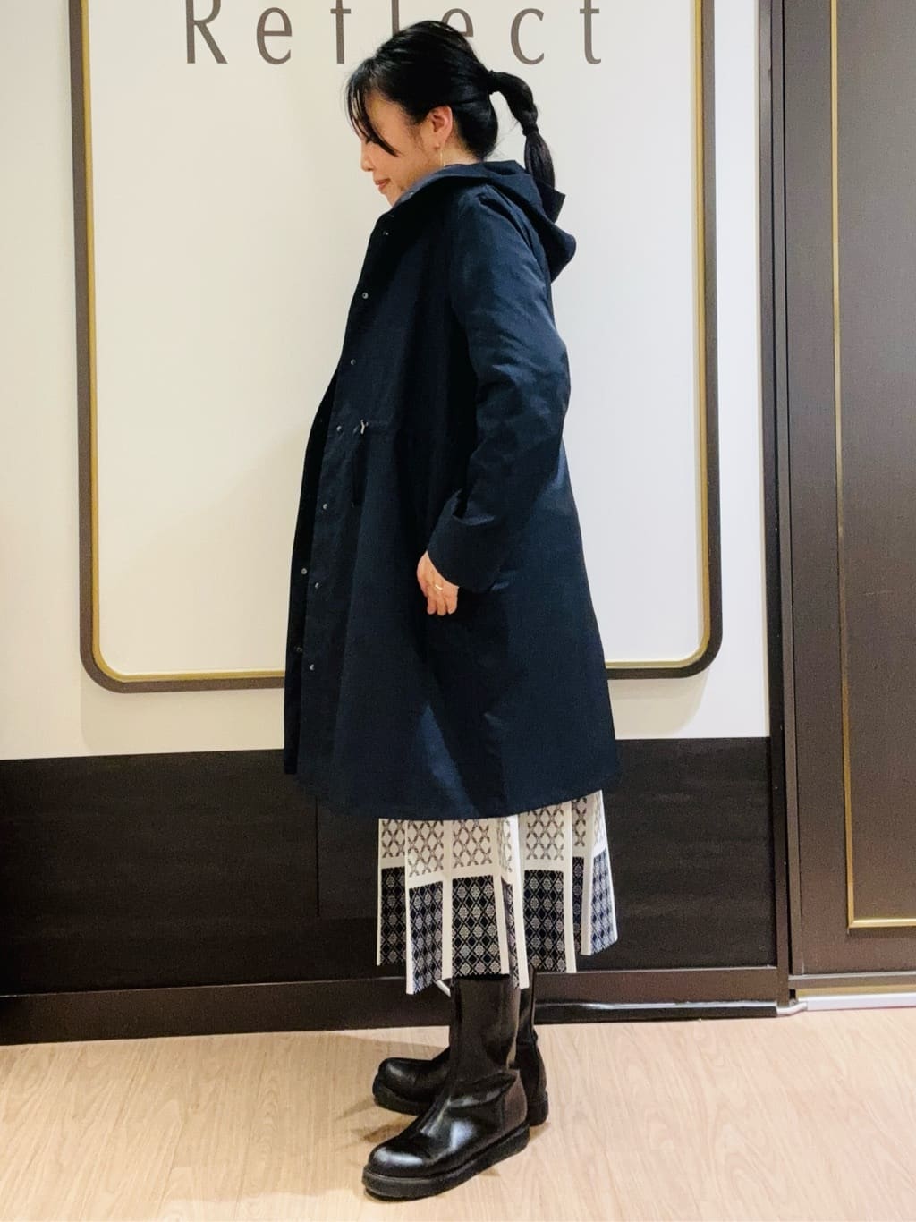 かまちゃんさんの「Reflect｜◆【WEB限定カラーあり／セットアップ可】ダブルジャカードニット」を使ったコーディネート