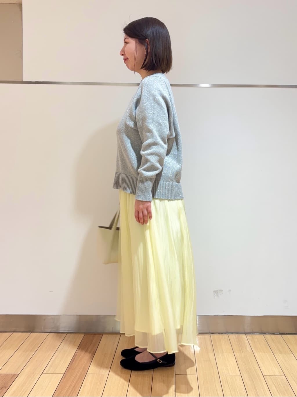 MIKIKOさんの「UNTITLED｜◆【後ろウエストゴム/洗える】シアーローンロングスカート」を使ったコーディネート
