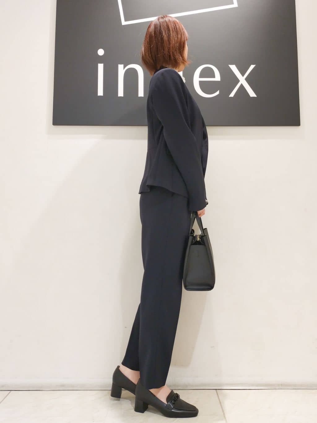 n.さんの「index｜◆《通勤／セットアップ対応》多機能ノーカラージャケット【洗濯機洗い可／防シワ／抗ピル／ストレッチ】」を使ったコーディネート