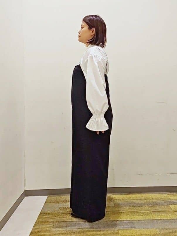 okayuさんの「THE SHOP TK｜◆【ONOFF活躍/セレモニー/通勤】袖プリーツバックシャーリングシャツ/洗える」を使ったコーディネート