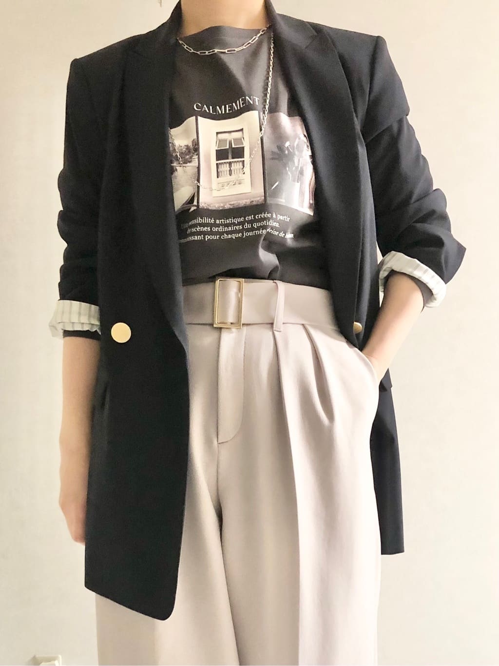sayuさんの「UNTITLED｜◆プリントTシャツ」を使ったコーディネート