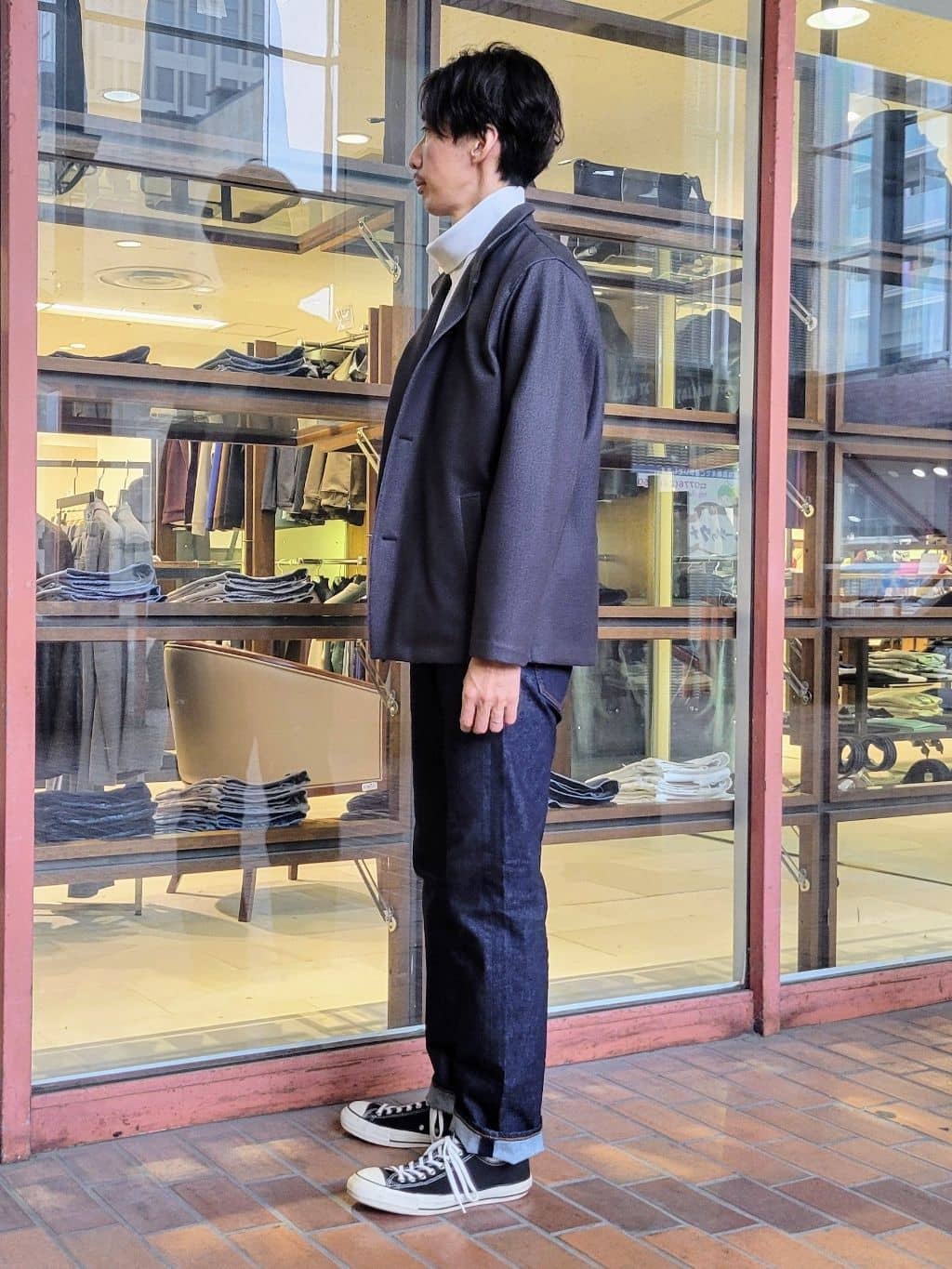 piroyaさんの「TAKEO KIKUCHI｜【DOWN FABRIC】ダウンファブリック スタンドカラーブルゾン」を使ったコーディネート