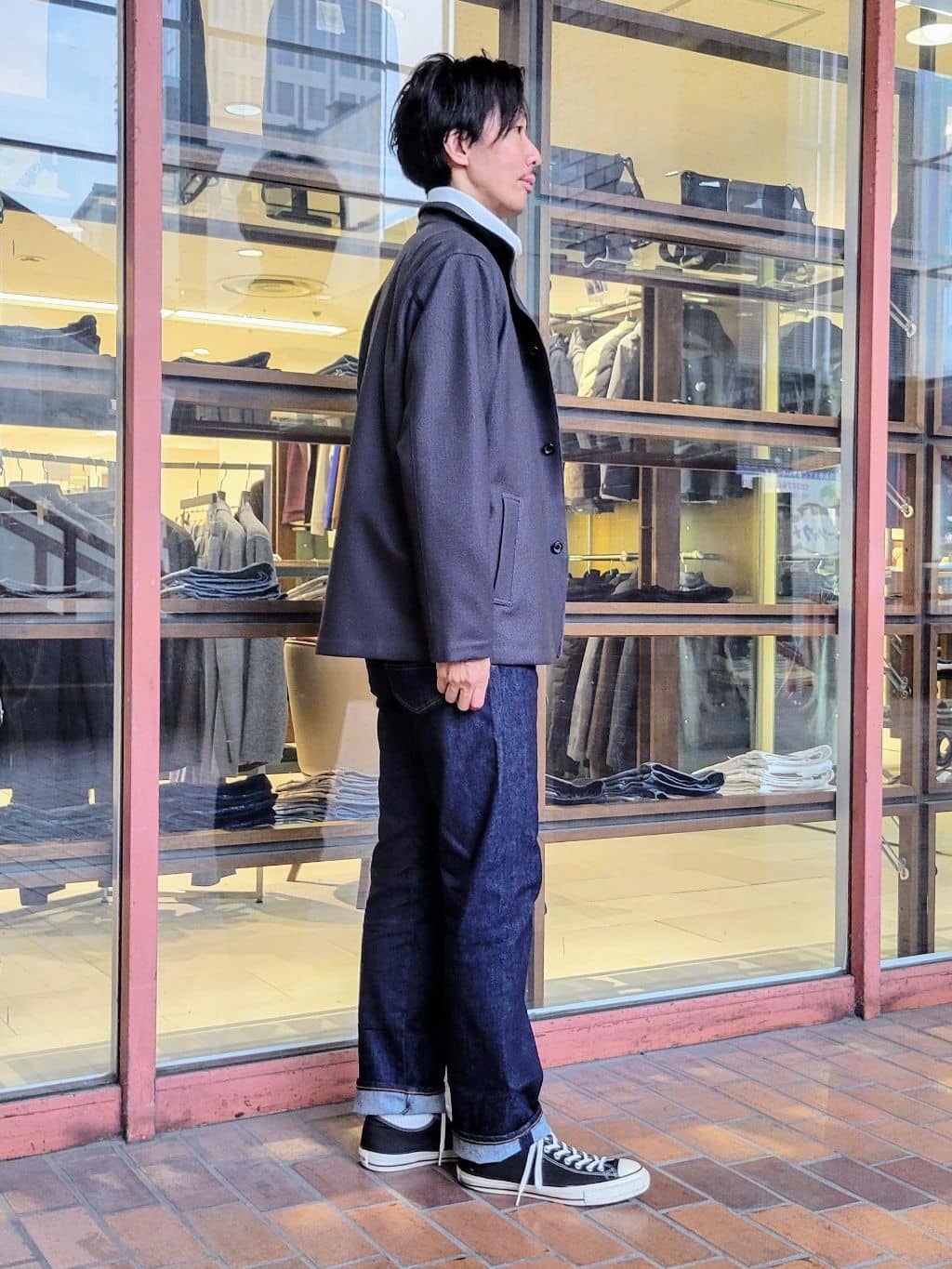 piroyaさんの「TAKEO KIKUCHI｜【DOWN FABRIC】ダウンファブリック スタンドカラーブルゾン」を使ったコーディネート